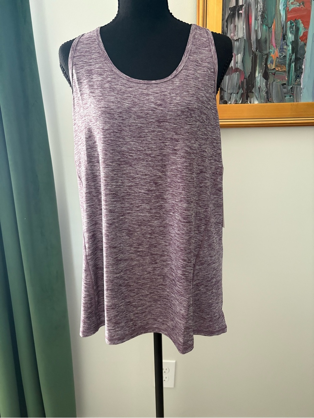32 Degrees Women's Heathered Purple Tank Top